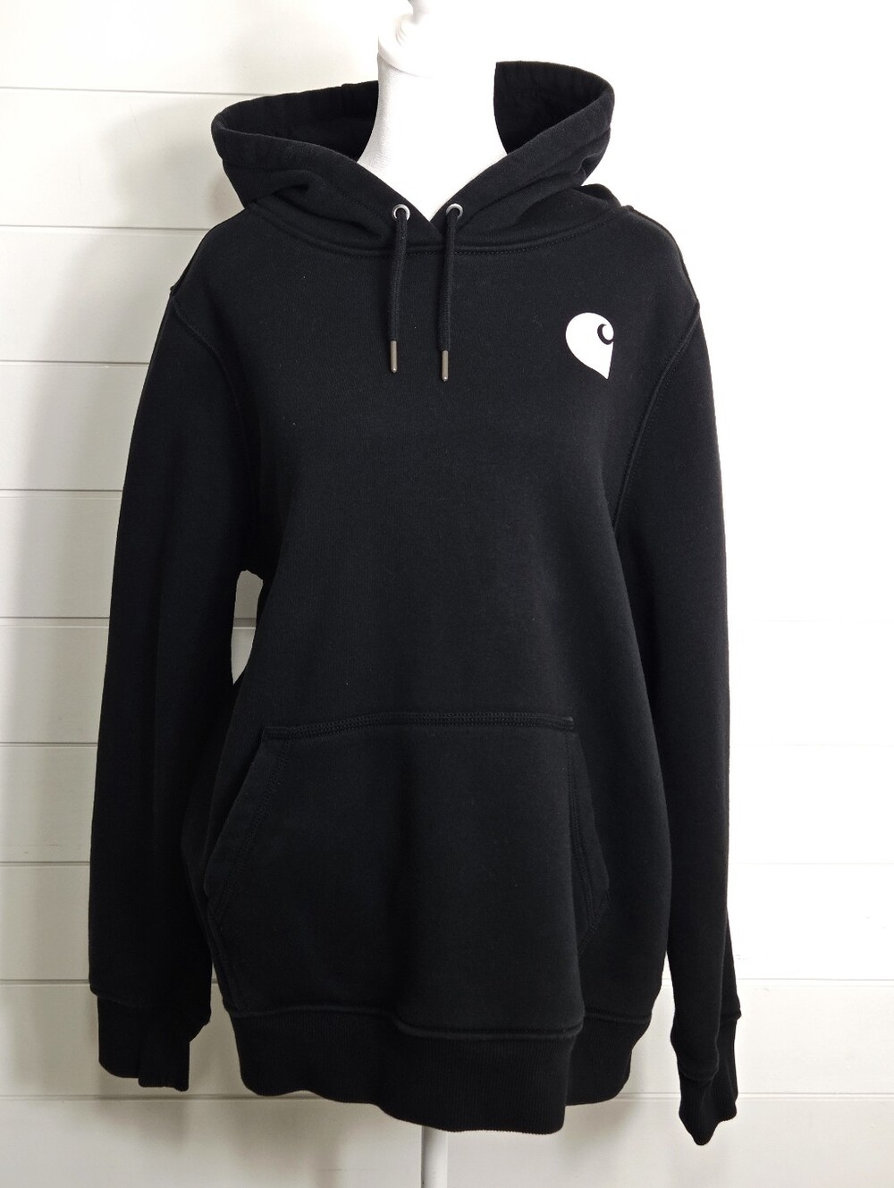 Carhartt Black Clarksburg Graphic Hoodie with White Logo Size XL